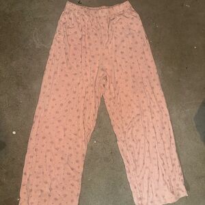 Pink Star Patterned Lounge Pants